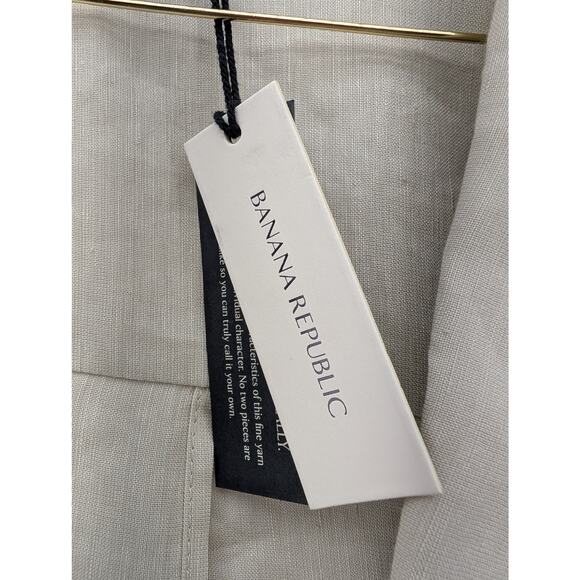 NWT Banana Republic Linen-Viscose Open-Back Blazer in Natural Beige size XXL - Picture 5 of 9